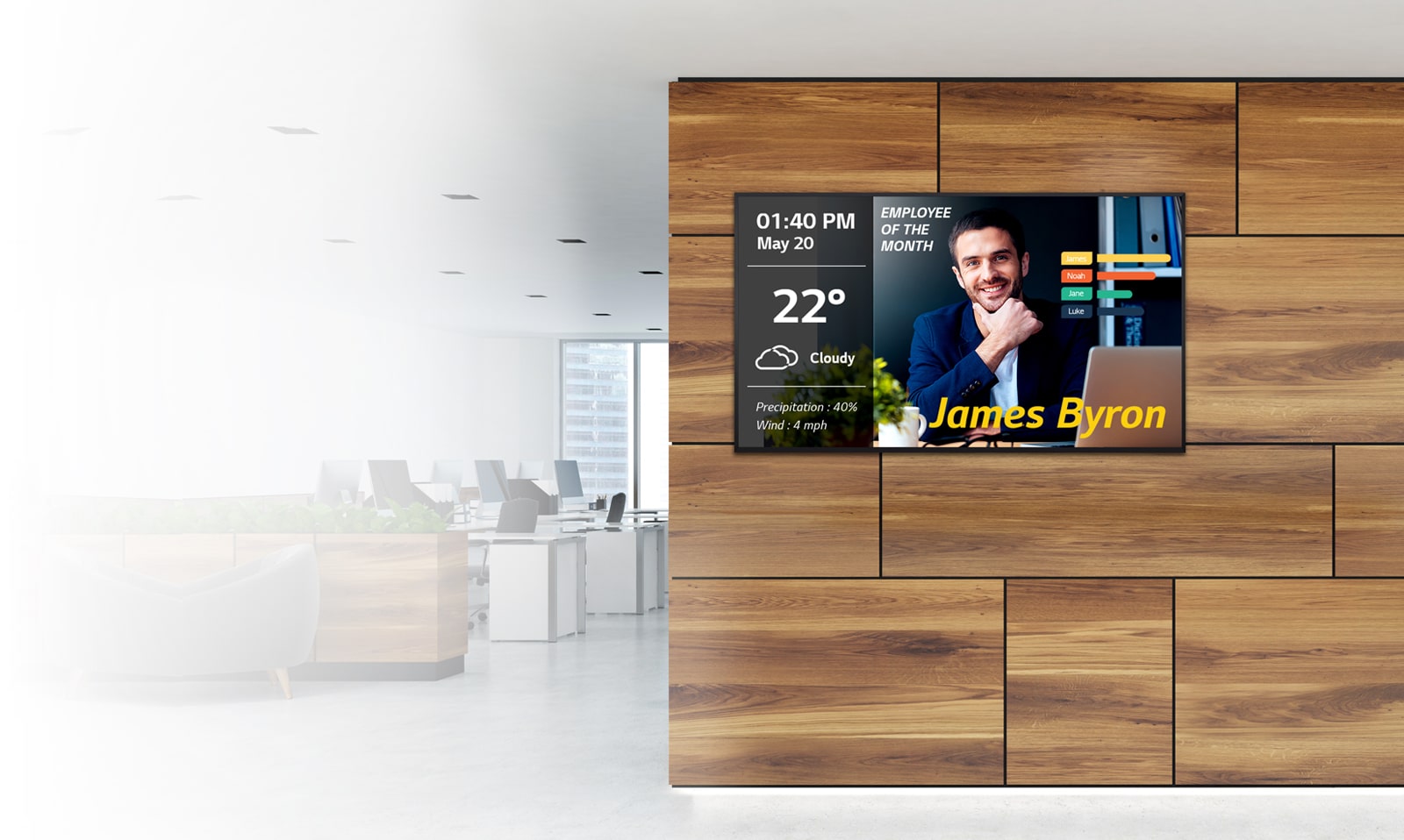 LG UHD Signage Provides Information Effectively1